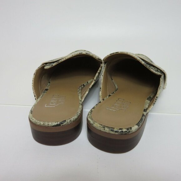Franco Sarto 9 Malesa Faux Snakeskin Snake Python Slip On Loafer Slide Shoes NEW - Picture 4 of 6